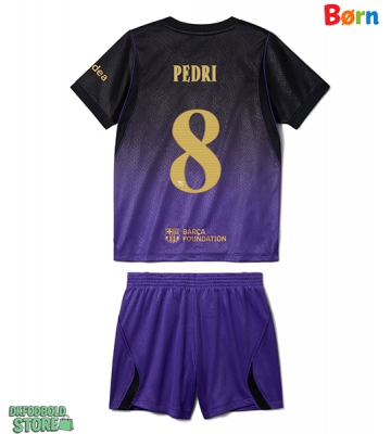 Barcelona Pedri Gonzalez #8 Replika Babytøj Udebanesæt Børn 2026-27 Kortærmet (+ Korte bukser)